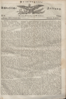 Privilegirte Schlesische Zeitung. 1844, № 51 (29 Februar) + dod.
