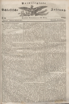 Privilegirte Schlesische Zeitung. 1844, № 71 (23 März) + dod.