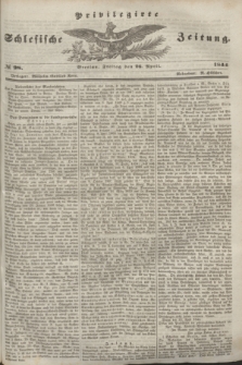 Privilegirte Schlesische Zeitung. 1844, № 98 (26 April) + dod.