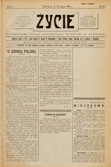 Życie : piotrkowski organ tygodniowy. 1915, nr 25