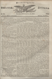 Privilegirte Schlesische Zeitung. 1844, № 115 (18 Mai) + dod.