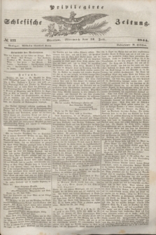 Privilegirte Schlesische Zeitung. 1844, № 177 (31 Juli) + dod.