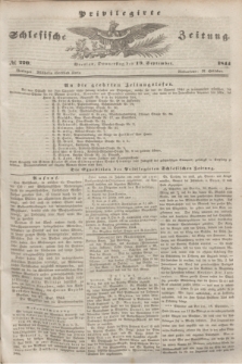 Privilegirte Schlesische Zeitung. 1844, № 220 (19 September) + dod.
