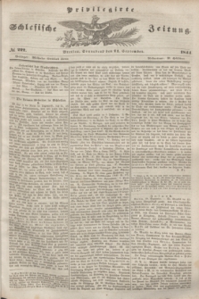 Privilegirte Schlesische Zeitung. 1844, № 222 (21 September) + dod.