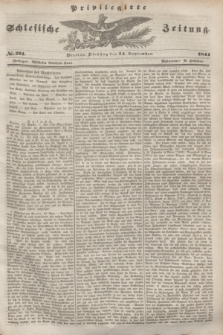 Privilegirte Schlesische Zeitung. 1844, № 224 (24 September) + dod.