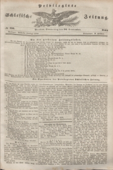 Privilegirte Schlesische Zeitung. 1844, № 226 (26 September) + dod.