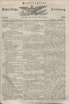 Privilegirte Schlesische Zeitung. 1844, № 248 (22 October) + dod.