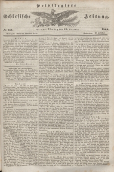 Privilegirte Schlesische Zeitung. 1844, № 254 (29 October) + dod.