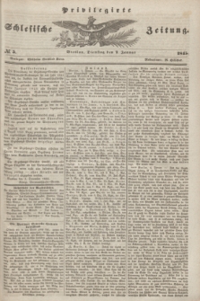 Privilegirte Schlesische Zeitung. 1845, № 5 (7 Januar) + dod.