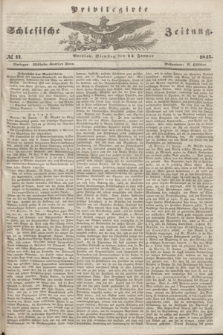 Privilegirte Schlesische Zeitung. 1845, № 11 (14 Januar) + dod.