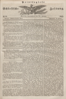 Privilegirte Schlesische Zeitung. 1845, № 21 (25 Januar) + dod.