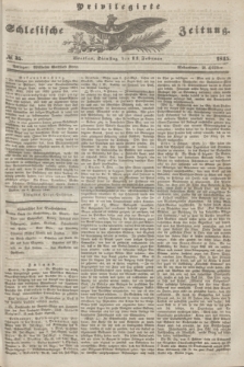 Privilegirte Schlesische Zeitung. 1845, № 35 (11 Februar) + dod.