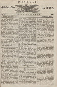 Privilegirte Schlesische Zeitung. 1845, № 39 (15 Februar) + dod.