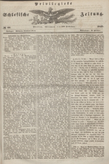 Privilegirte Schlesische Zeitung. 1845, № 42 (19 Februar) + dod.