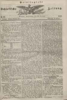 Privilegirte Schlesische Zeitung. 1845, № 43 (20 Februar) + dod.