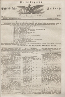 Privilegirte Schlesische Zeitung. 1845, № 71 (27 März) + dod.
