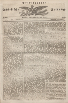 Privilegirte Schlesische Zeitung. 1845, № 88 (17 April) + dod.