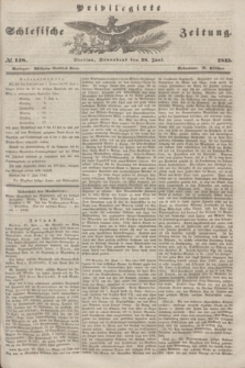Privilegirte Schlesische Zeitung. 1845, № 148 (28 Juni) + dod.