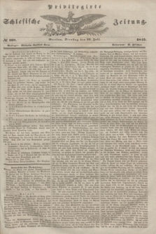 Privilegirte Schlesische Zeitung. 1845, № 168 (22 Juli) + dod.