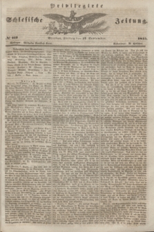 Privilegirte Schlesische Zeitung. 1845, № 213 (12 September) + dod.