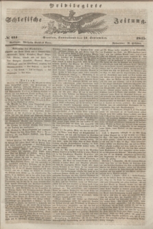 Privilegirte Schlesische Zeitung. 1845, № 214 (13 September) + dod.
