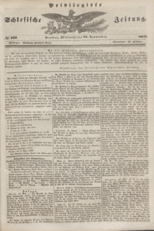 Privilegirte Schlesische Zeitung. 1845, № 223 (24 September) + dod.