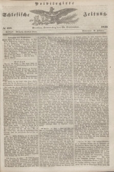 Privilegirte Schlesische Zeitung. 1845, № 224 (25 September) + dod.