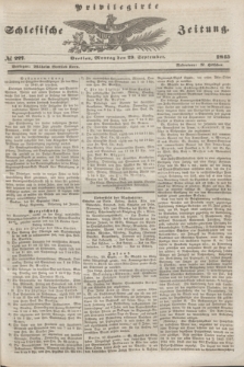 Privilegirte Schlesische Zeitung. 1845, № 227 (29 September) + dod.