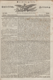 Privilegirte Schlesische Zeitung. 1845, № 240 (14 October) + dod.