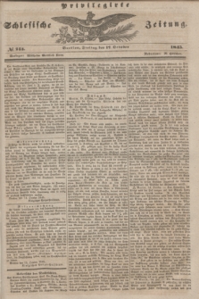 Privilegirte Schlesische Zeitung. 1845, № 243 (17 October) + dod.