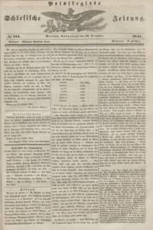 Privilegirte Schlesische Zeitung. 1845, № 244 (18 October) + dod.