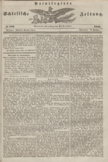 Privilegirte Schlesische Zeitung. 1845, № 246 (21 October) + dod.