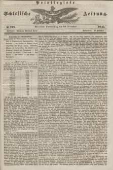 Privilegirte Schlesische Zeitung. 1845, № 248 (23 October) + dod.
