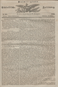 Privilegirte Schlesische Zeitung. 1845, № 278 (27 November)