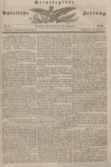 Privilegirte Schlesische Zeitung. 1846, № 4 (6 Januar) + dod.