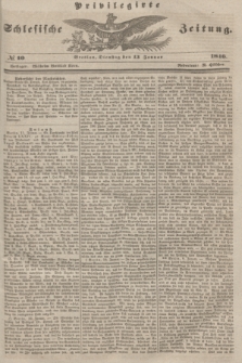 Privilegirte Schlesische Zeitung. 1846, № 10 (13 Januar) + dod.