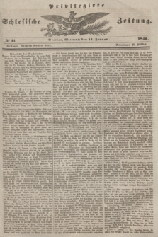 Privilegirte Schlesische Zeitung. 1846, № 11 (14 Januar) + dod.