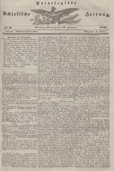 Privilegirte Schlesische Zeitung. 1846, № 15 (19 Januar) + dod.