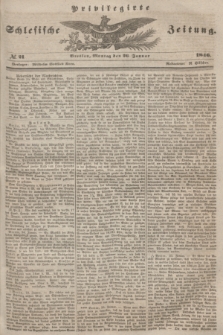 Privilegirte Schlesische Zeitung. 1846, № 21 (26 Januar) + dod.