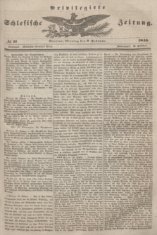 Privilegirte Schlesische Zeitung. 1846, № 27 (2 Februar) + dod.