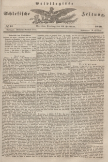 Privilegirte Schlesische Zeitung. 1846, № 37 (13 Februar) + dod.