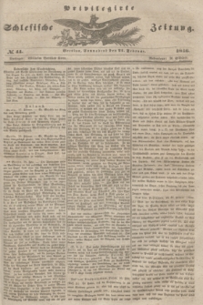 Privilegirte Schlesische Zeitung. 1846, № 44 (21 Februar) + dod.