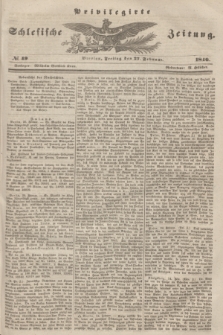 Privilegirte Schlesische Zeitung. 1846, № 49 (27 Februar) + dod.