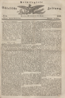 Privilegirte Schlesische Zeitung. 1846, № 87 (15 April) + dod.