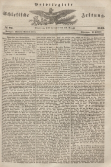 Privilegirte Schlesische Zeitung. 1846, № 90 (18 April) + dod.