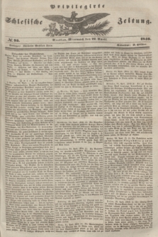 Privilegirte Schlesische Zeitung. 1846, № 93 (22 April) + dod.
