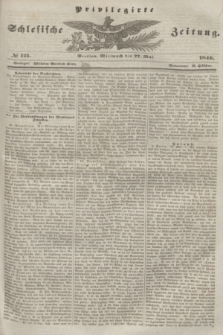 Privilegirte Schlesische Zeitung. 1846, № 121 (27 Mai) + dod.