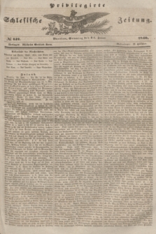 Privilegirte Schlesische Zeitung. 1846, № 142 (21 Juni) + dod.