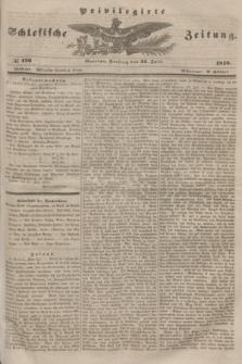 Privilegirte Schlesische Zeitung. 1846, № 176 (31 Juli) + dod.
