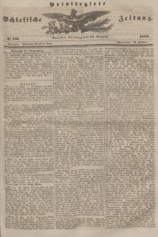 Privilegirte Schlesische Zeitung. 1846, № 185 (11 August) + dod.